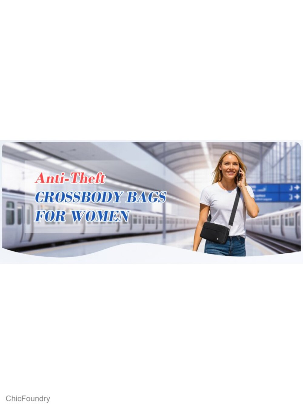 Small Nylon Crossbody Bag with RFID Anti Theft, Multi Pockets for Travel - Picture 6 of 6
